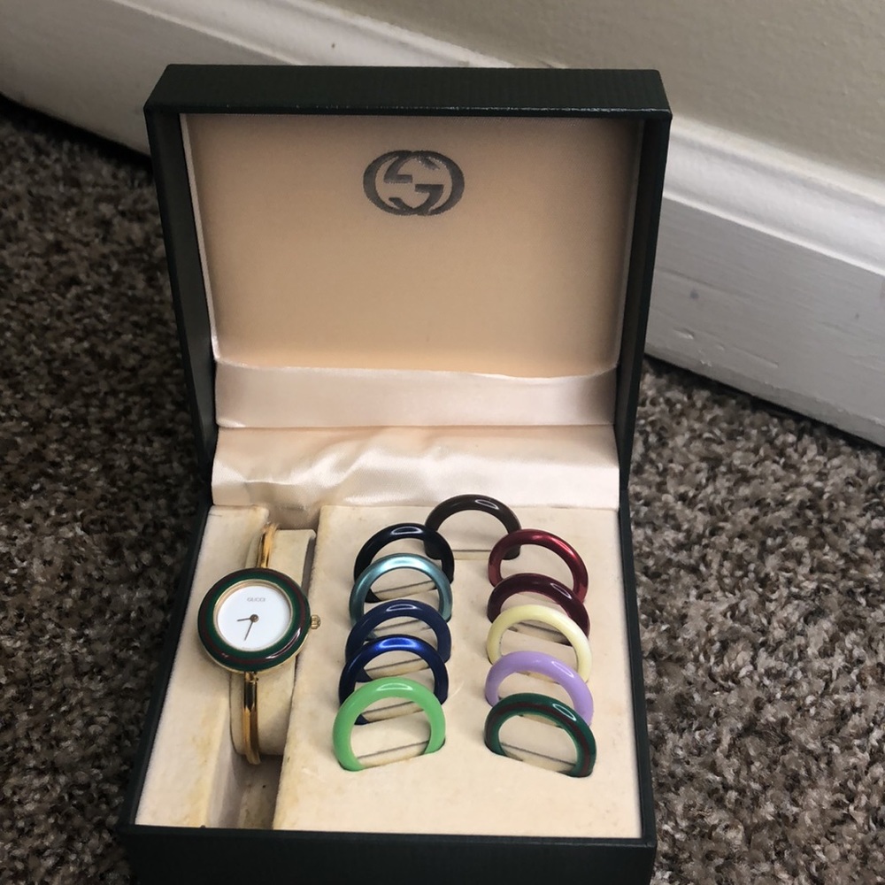 Vintage, authentic lollipop Gucci watch.